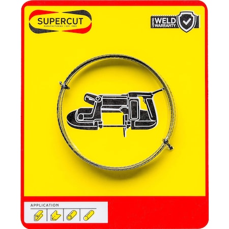 Supercut 52 L, 0.5 W, M2 Steel, 0.025 Thick 523119